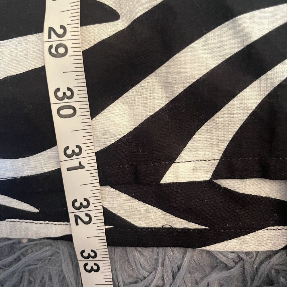 Lauren Ralph Lauren Black White Swimsuit Coverup Cotton Size L - Picture 4 of 4
